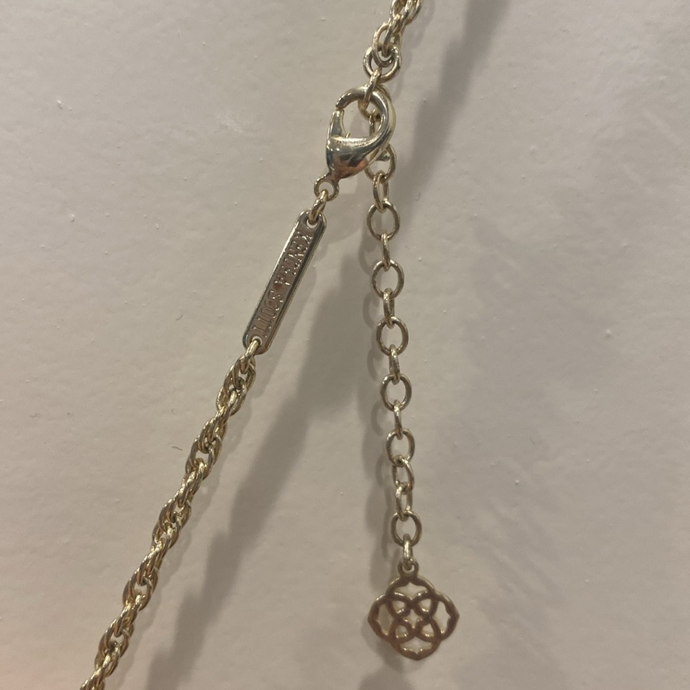 Kendra Scott White Iridescent Rae Necklace - Picture 3 of 4